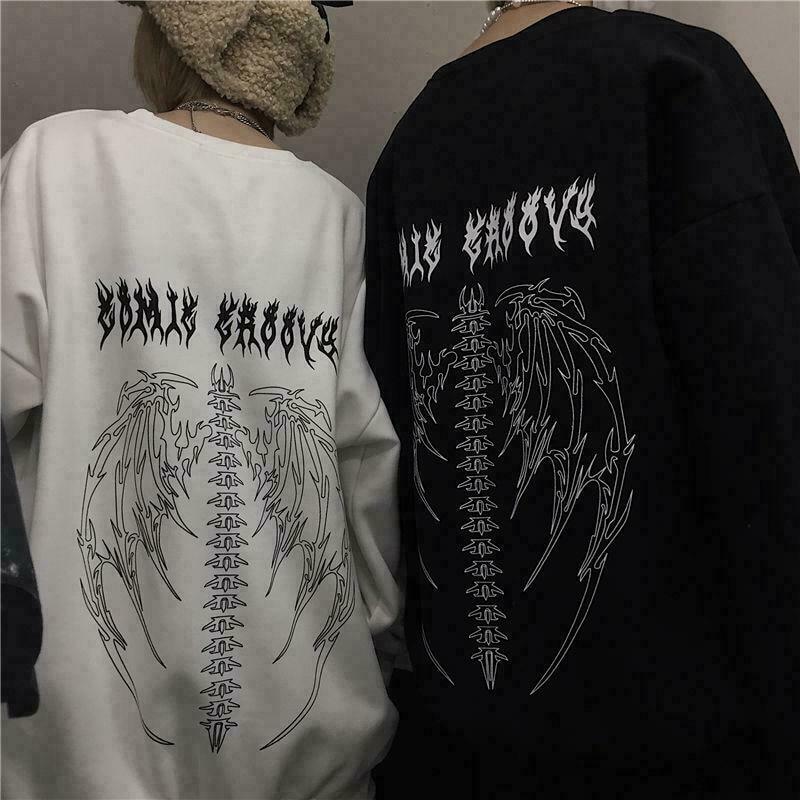 y2k aesthetic outfits & 8211 aesthetic hoodie & 8211 black gothic oversized hoodie 6721