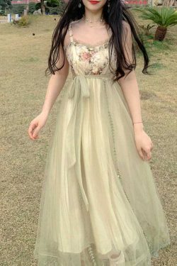 vintage tulle dress gentle floral slip dress fairy victorian period dress cottagecore dress homecoming dress franch elegant dress x7vks